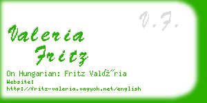 valeria fritz business card